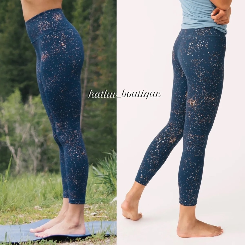 Zyia Active Navy Stay Gold Light n Tight Hi-Rise 7/8 24", Size 12